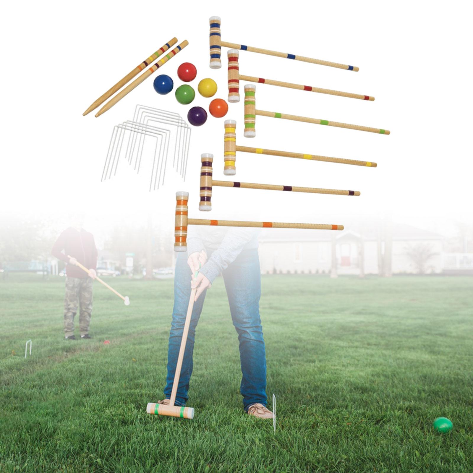 Croquet Set Lawn - Juego de Croquet para Seis Jugadores,