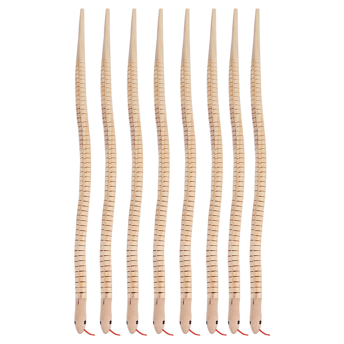 Party Games Kid Friendly - 8 piezas de serpientes de madera