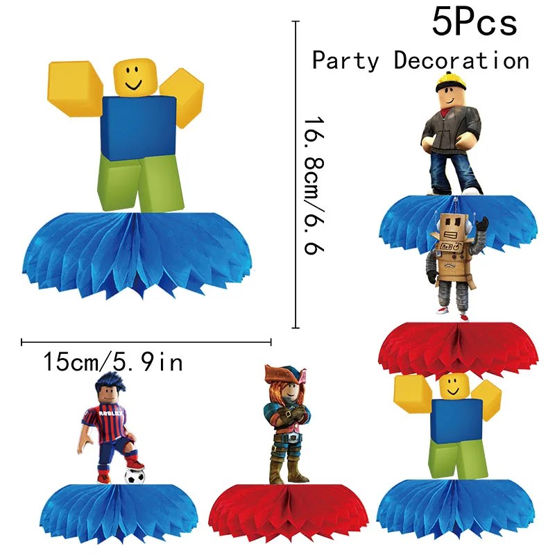 Decoración de mesa de panal de - Party Games In Roblox reseña y precio