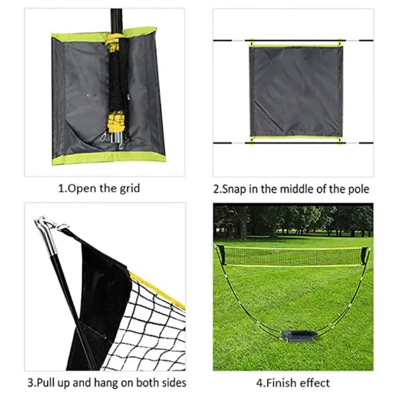 Juego de red de bádminton pleg - Badminton Set Garden reseña y precio