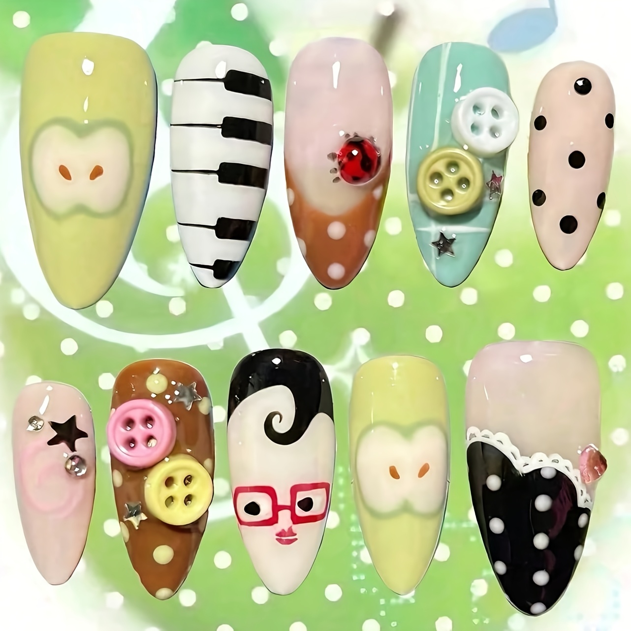 10 Uñas Postizas Medianas Alme - Party Games Switch reseña y precio